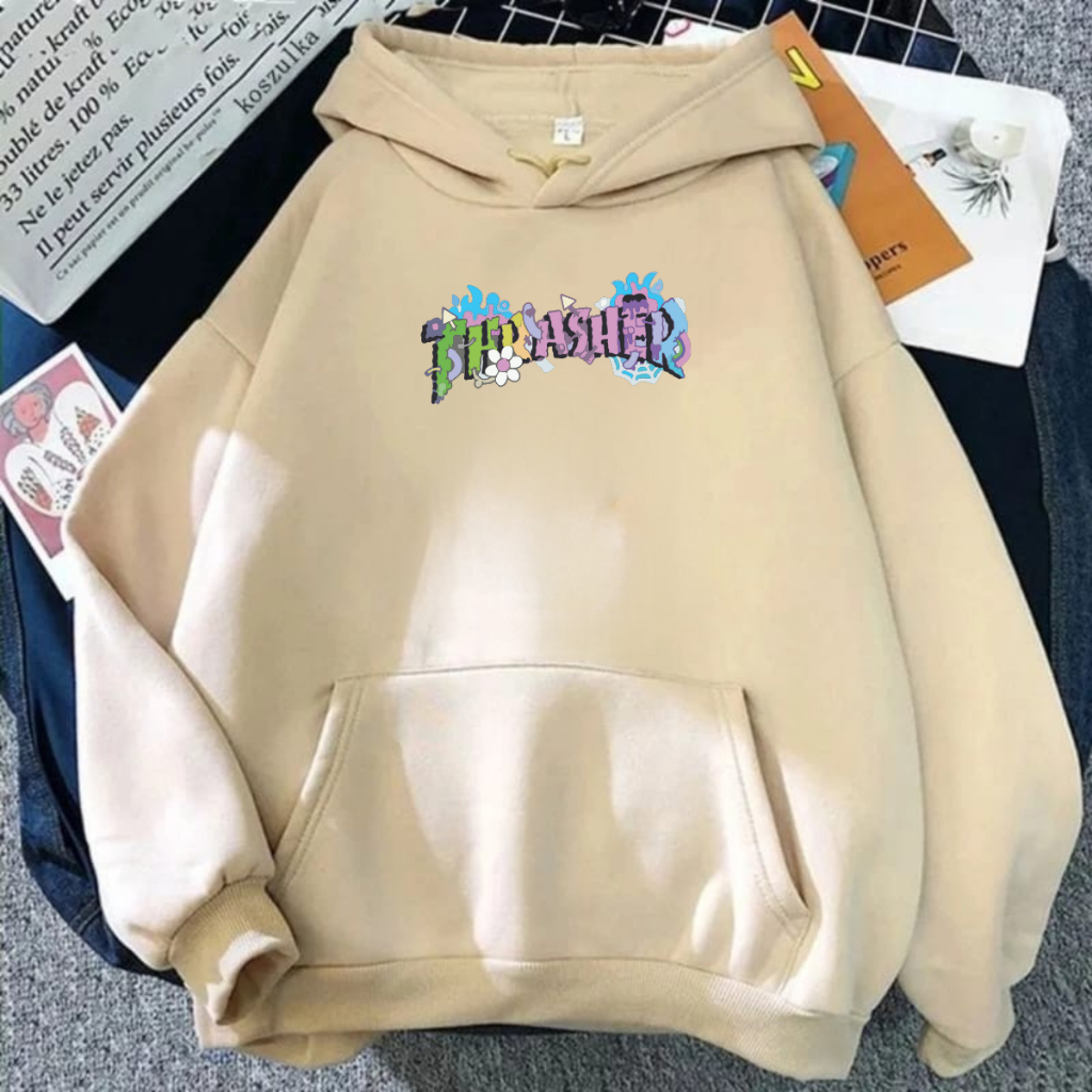 Cream thrasher hoodie sale