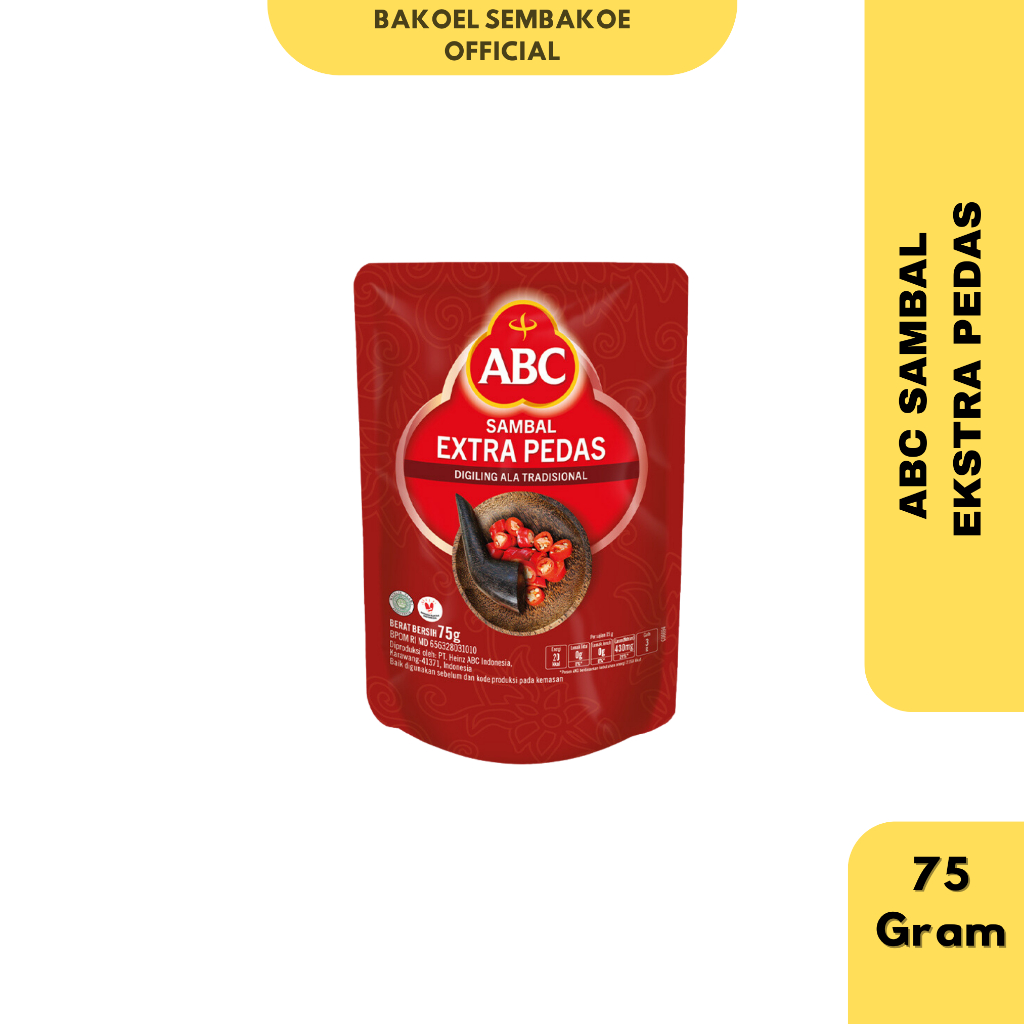 Jual Abc Sambal Extra Pedas 75g Shopee Indonesia 9484