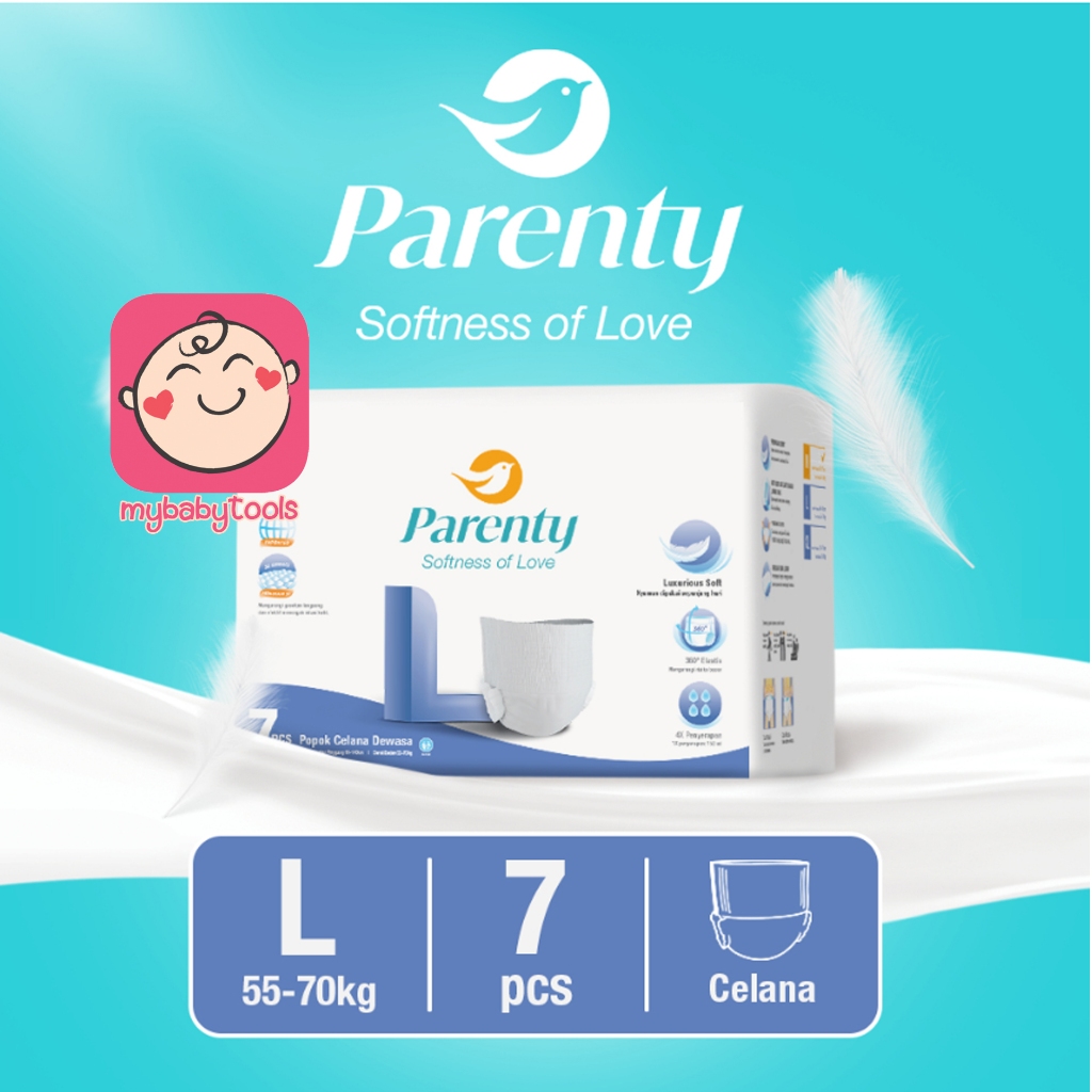 Jual PARENTY ADULT DIAPERS SOFT PANTS & TAPE M8 L7 XL6 POPOK DEWASA ...