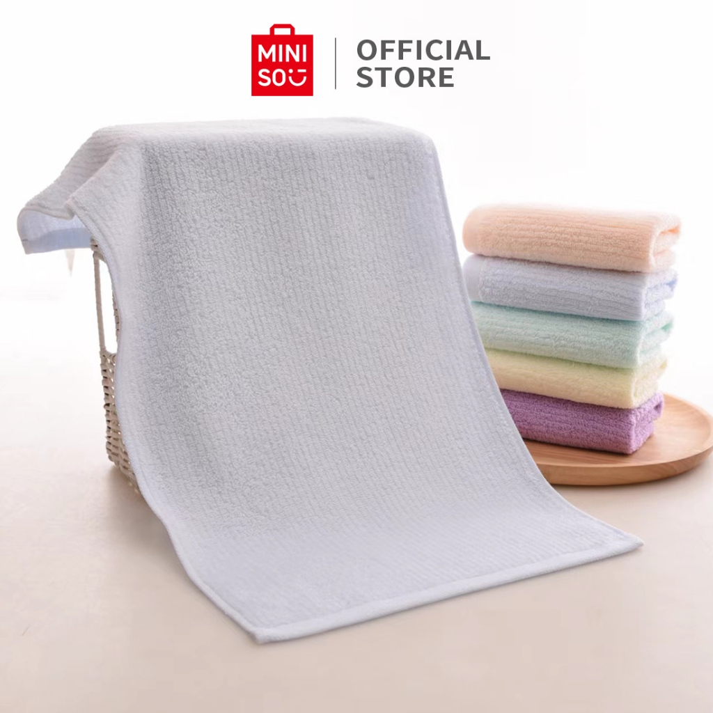Jual MINISO Pure Cotton Towel Face Towels Handuk Katun Murni Penyerap ...