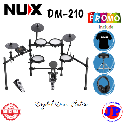 Jual Nux DM210 Digital Drum Elektrik Kit Set Original DM-210 | Shopee ...