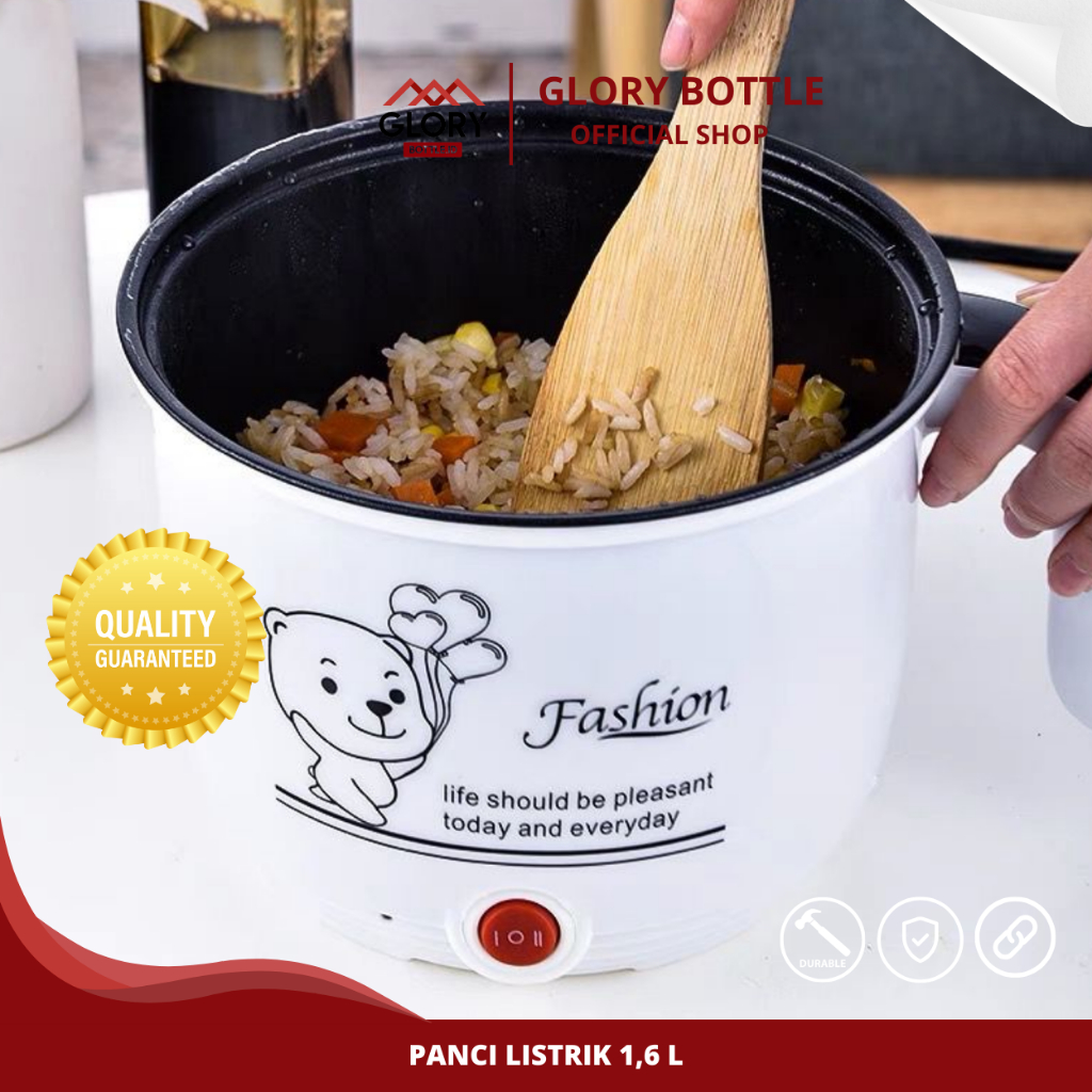 Jual GB Panci Listrik Serbaguna 1.6L Free Kukusan Stainless Frypan
