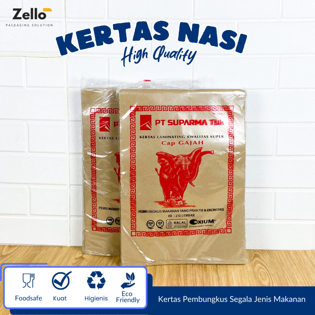 Jual [210 Lembar] Kertas Nasi Ekonomis Anti Minyak Pembungkus Makanan