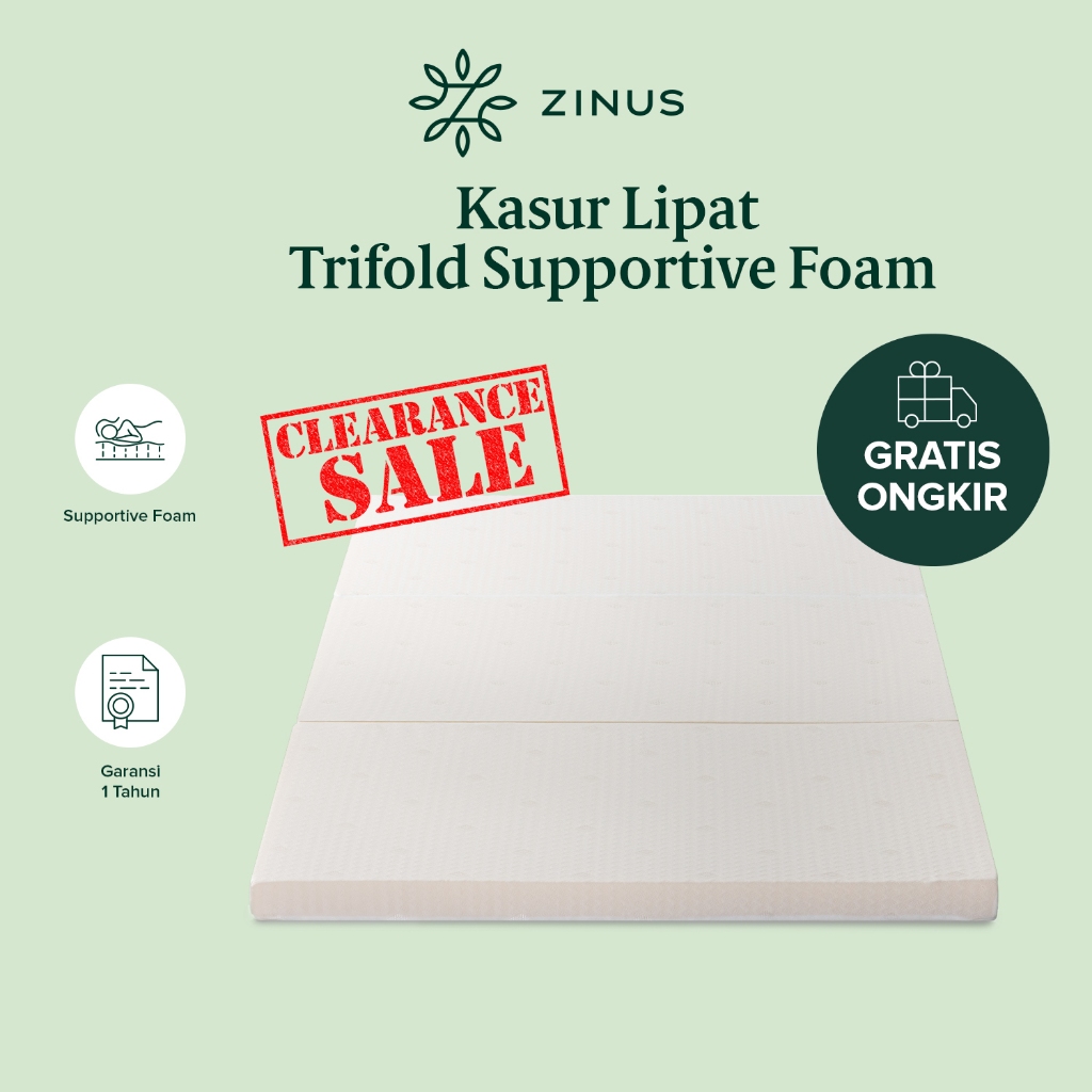 Jual Kasur Lipat Trifold Zinus / Busa Supportive Foam / Mattress in a