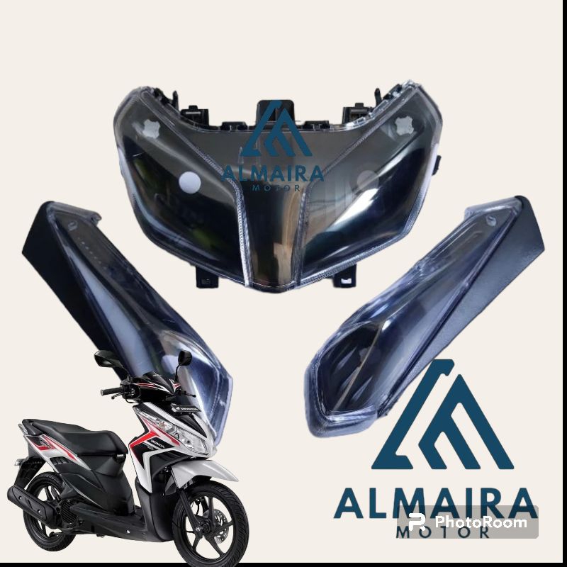 Jual reflektor lampu depan Vario Tecno cbs 110 karburator custom smoke