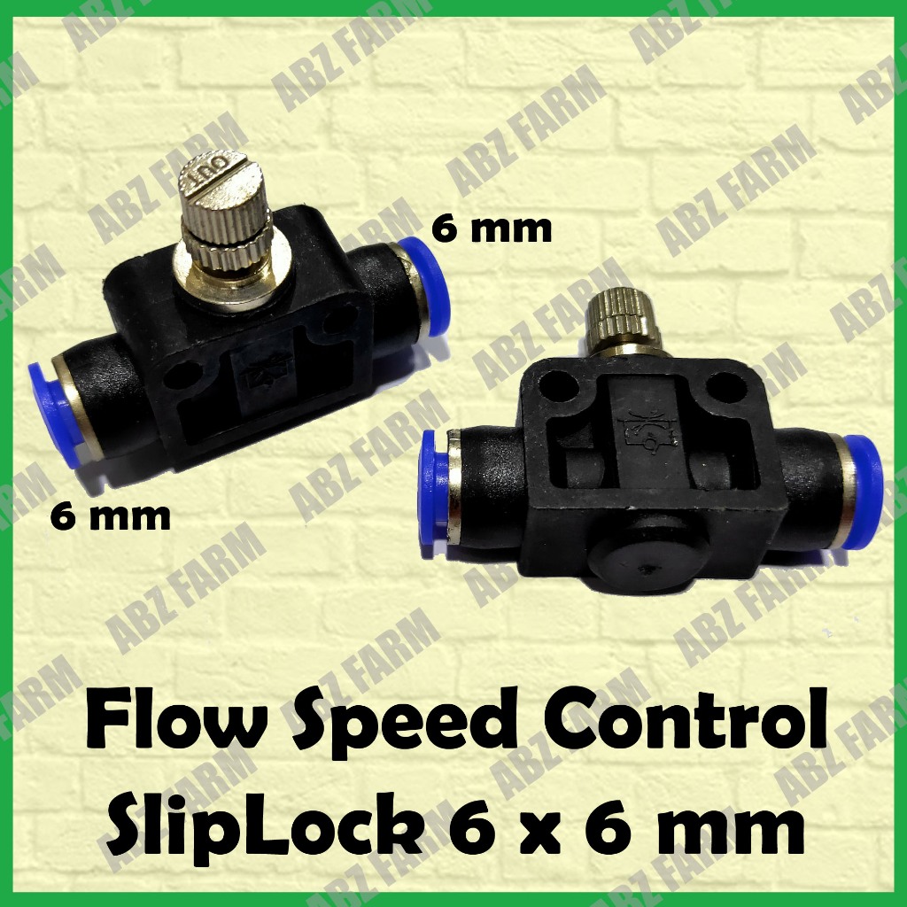 Jual FITTING PNEUMATIC SLIP LOCK SPEED / FLOW CONTROL 6 MM | Shopee ...