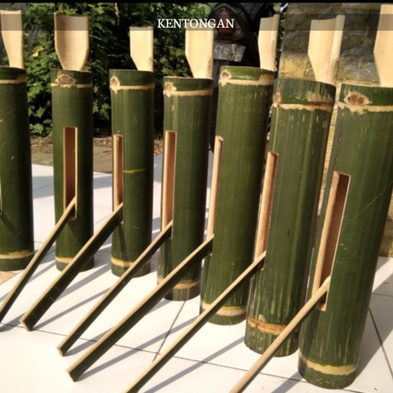 Jual KENTONGAN BAMBU ALARM POS RONDA NATURAL | Shopee Indonesia