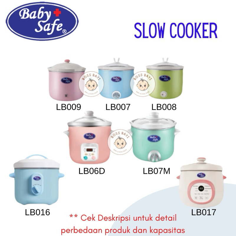 Jual BABY SAFE Slow Cooker LB007 LB008 LB009 LB06D LB016 LB017 Pemasak Mpasi Bayi Anak Shopee