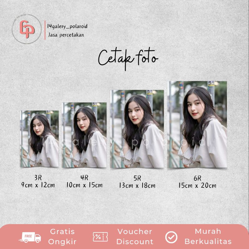 Jual Cetak Foto 3R, 4R, 5R, 6R Full Perpaket | Shopee Indonesia