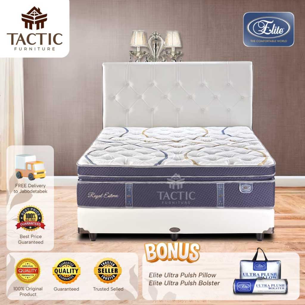 Jual ELITE SPRING BED ROYAL ESTIMA FULL SET 100 ORIGINAL Shopee Indonesia