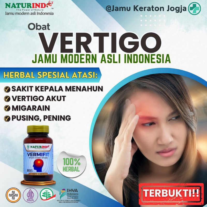 Jual Obat Vertigo Migrain Migren Menahun Pusing Sakit Kepala Herbal