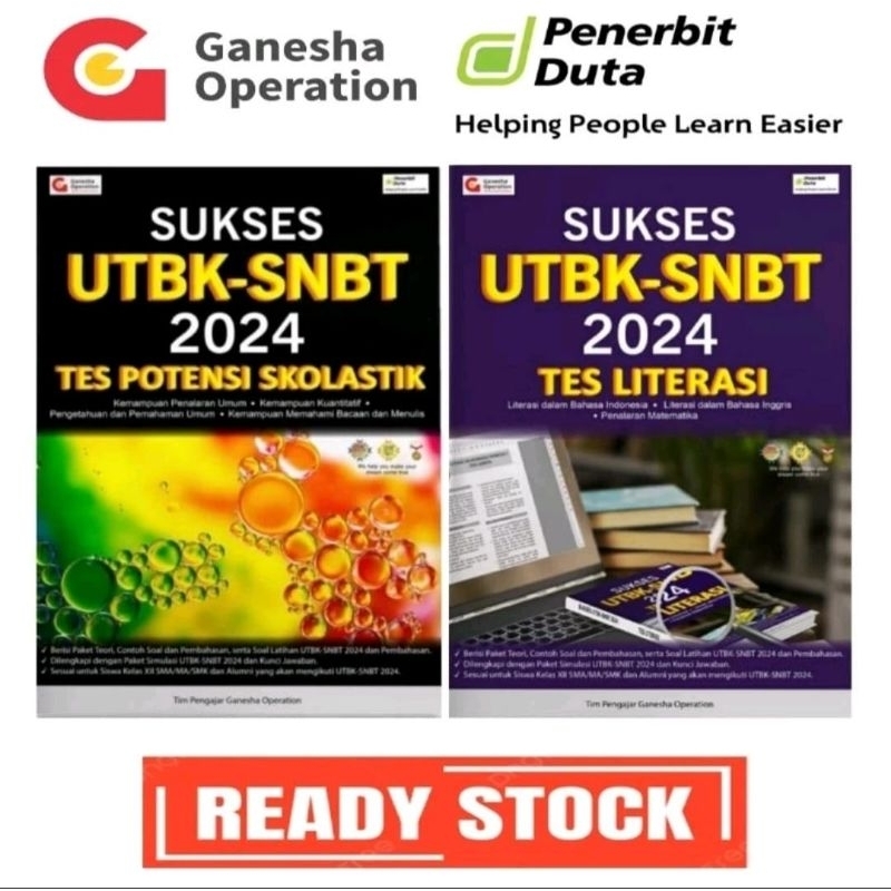 Jual Buku Sukses UTBK SNBT Terbaru Tes Potensi Skolastik Dan Literasi ...