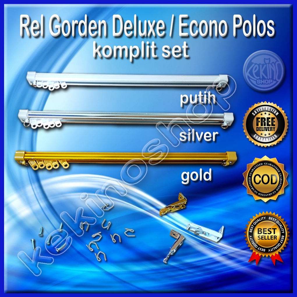 Jual Rel Batang Besi Gorden Deluxe Econo Polos full set komplit ...