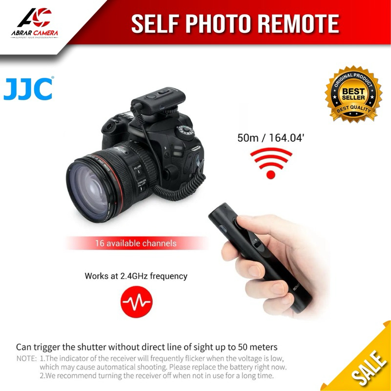 Jual JJC Remote Shutter Wireless RF Canon C1 C3 Nikon N3 N1 Sony