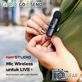 Wireless Mic Microphone Live Clip On Lavalier Jepit