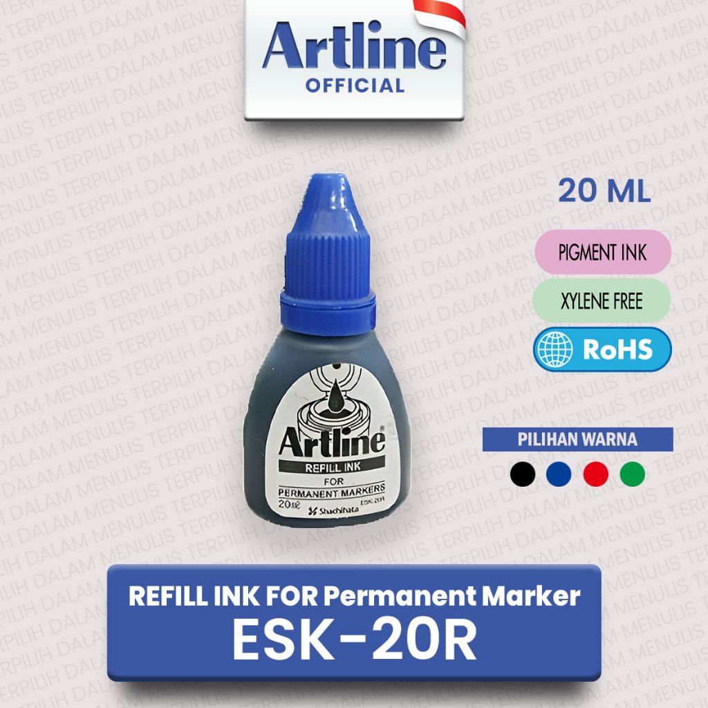 Jual ARTLINE Tinta Isi Ulang Refill Ink For Permanent Marker Botol ...