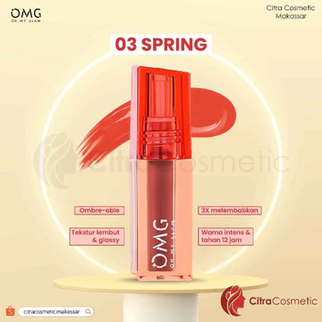 OMG Oh My Glam Glassy Lip Tint Tahan Lama 12 Jam
