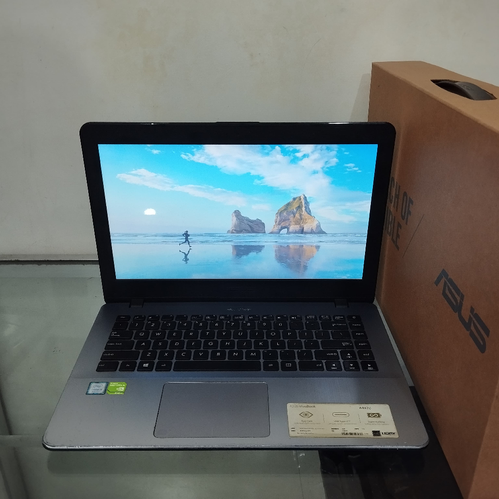 Jual Laptop Gaming Asus A442U Core i5 gen 8 RAM 16GB HDD 1TB bisa