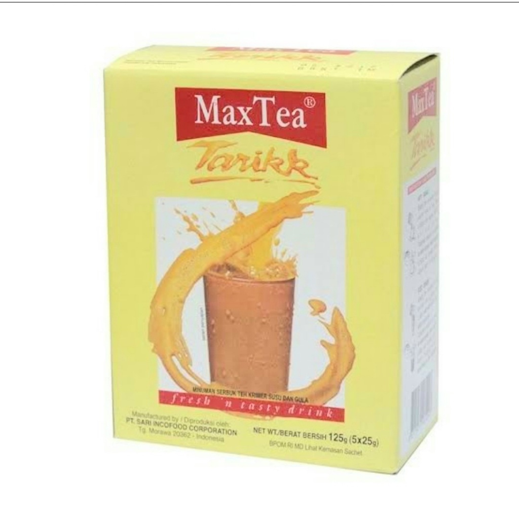 Jual Max Tea Teh Tarik 5 x 25 gr Box 125 gr | Shopee Indonesia