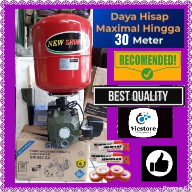 Jual Pompa Air Jet Pump Smz M Tabung Shimizu Pc Bit Jet Pump Shopee Indonesia