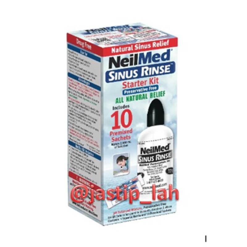 Jual NeilMed Sinus Rinse Kit 240ml + 10premixed sachets | Shopee Indonesia