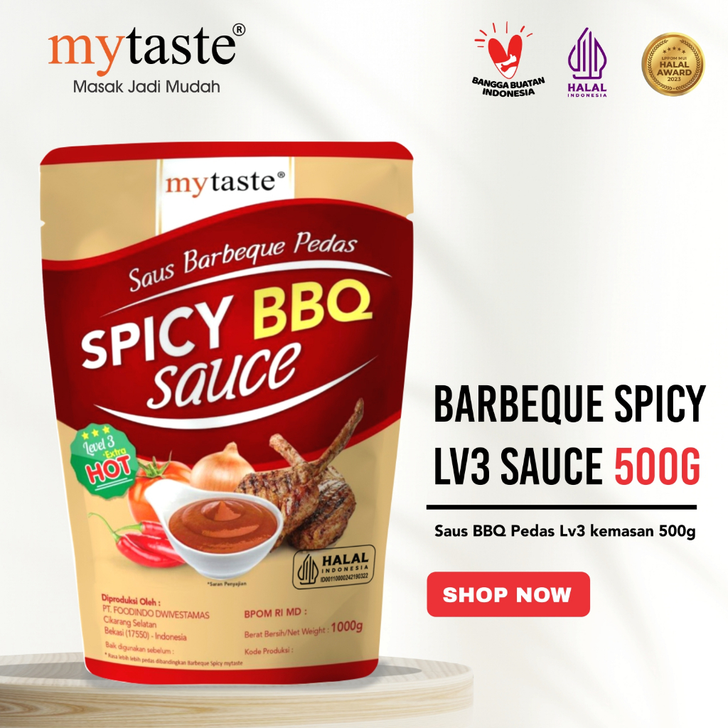 Jual My Taste Barbeque Spicy Lv 3 500 gr / saus pedas ala richeese ...