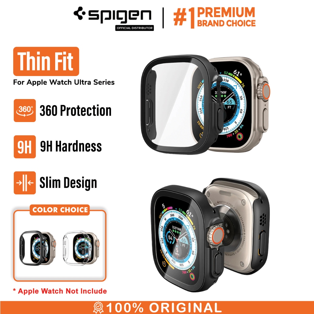 Case Apple Watch Ultra 49mm Spigen Thin Fit Slim Hard Cover Casing
