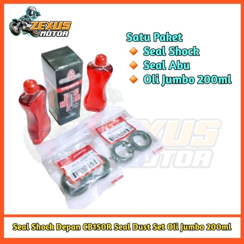 Jual Seal Shock Depan CB150R Seal Abu Tiger GL Pro Max Megapro Tiger Verza Satu Set KC5 Set Oli