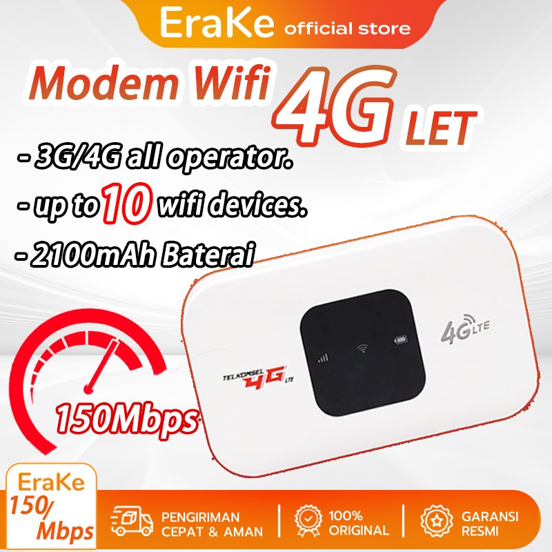 Jual Modem Wifi 4g All Operator Sim Card Wifi Portable 4g All Operator 150mbps Mobile Wifi