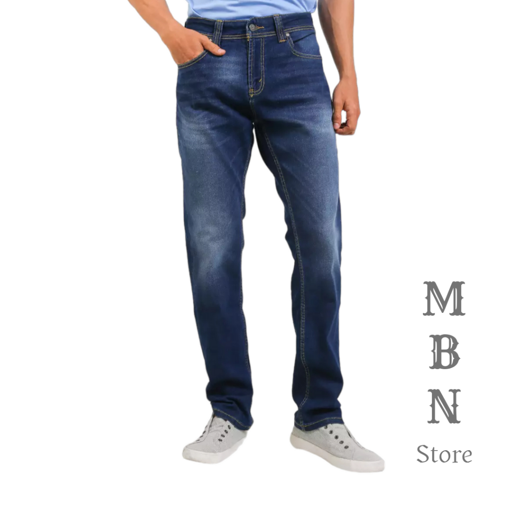 Celana Panjang Katsuki Dark Blue Chambray