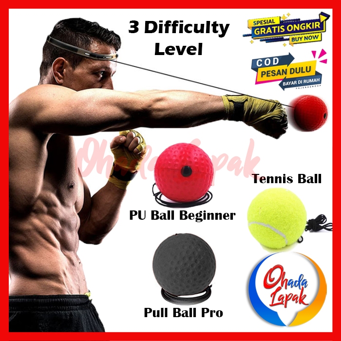 Jual Bola Punching Reflex Ball Samsak Tinju Speed Punching Reflex