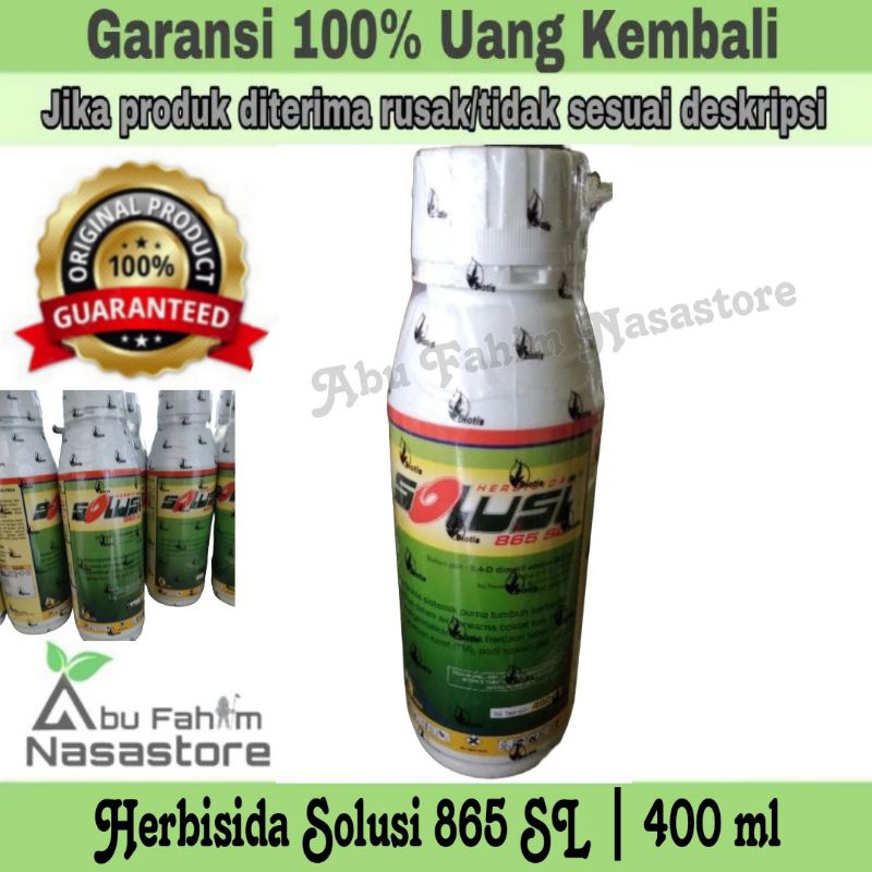 Jual HERBISIDA SOLUSI 865 SL 400 ML | HERBISIDA SELEKTIF SOLUSI ...