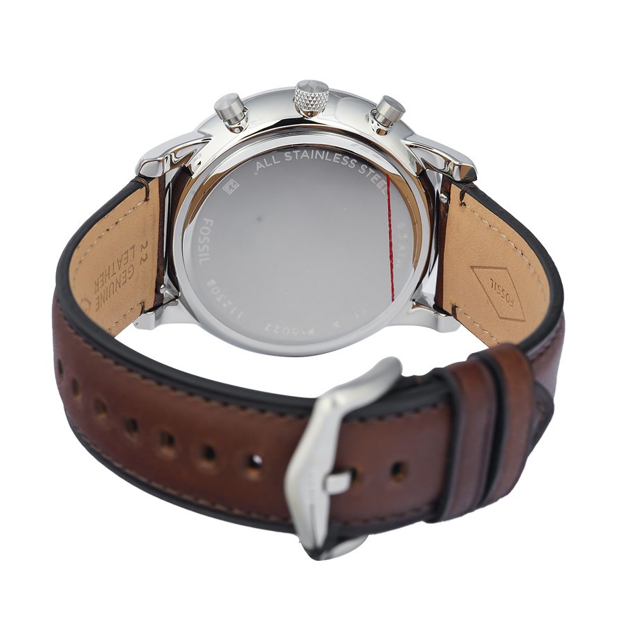 Jual Jam Tangan Pria FOSSIL Neutra Chronograph FS6022 White Dial Brown ...