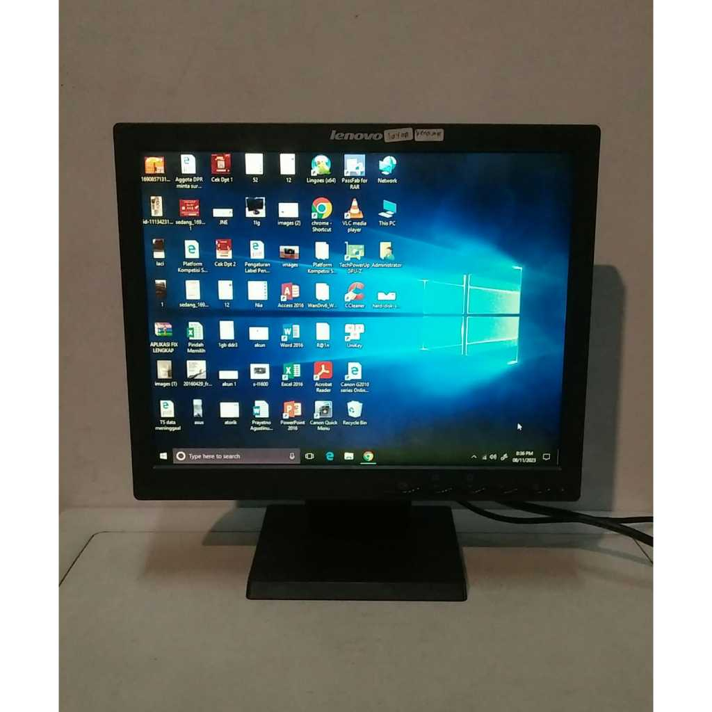 Jual LCD MONITOR LENOVO 9165AB6 15INCH MINUS LAYAR KUNING DALAM KENA