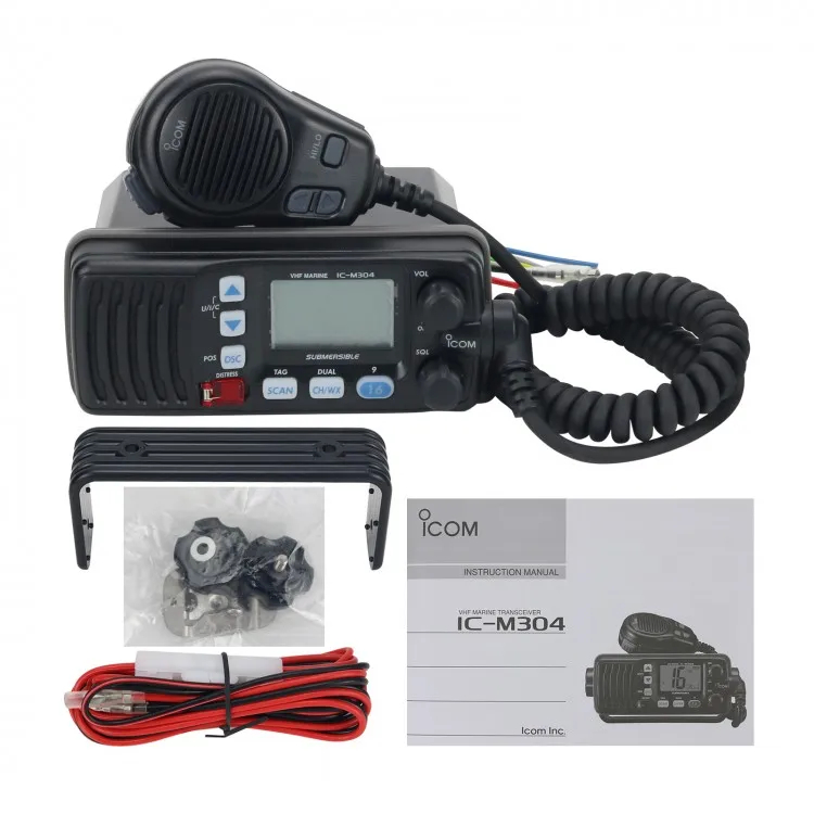 Jual Radio Rig Icom M304 VHF 25 Watt Tahan Air setara IPX7 Icom IC M ...