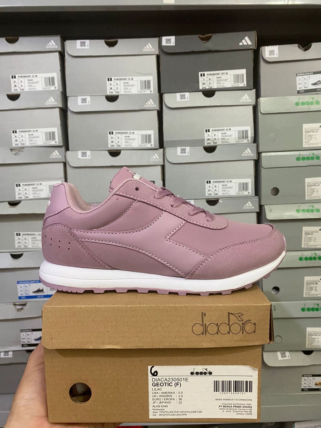 Jual Diadora Geotic Lilac Women's Shoes Original | Shopee Indonesia