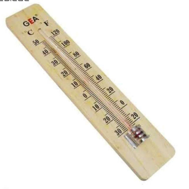 Jual THERMOMETER TERMOMETER KAYU PENGUKUR SUHU RUANGAN ONEMED / GEA ...