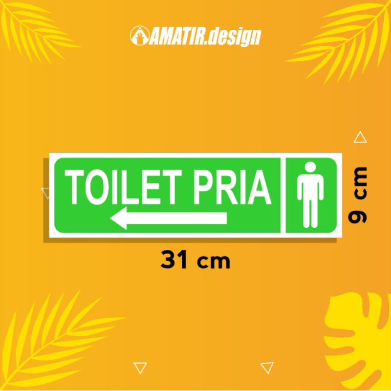 Jual Stiker Toilet Umum Toilet Pria Toilet Wanita Bahan Vinyl