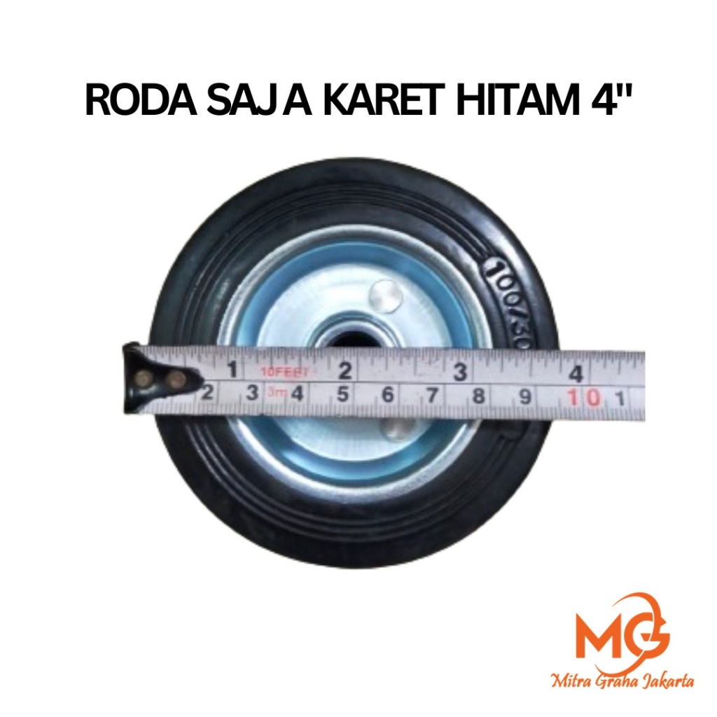 Jual Roda Karet Hitam 4