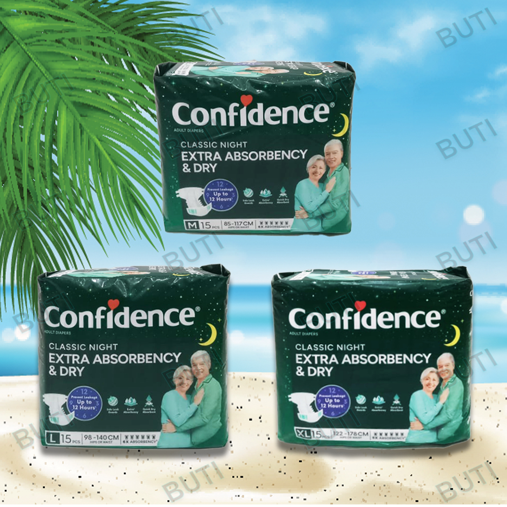 Jual Confidence Classic Night Popok Perekat Dewasa M15 L15 Xl15