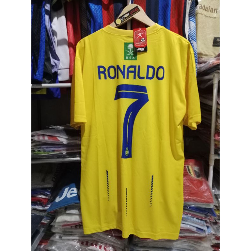 Jual Jersey Al Nassr Home 2023 2024 Ronaldo Auri Sport Shopee Indonesia