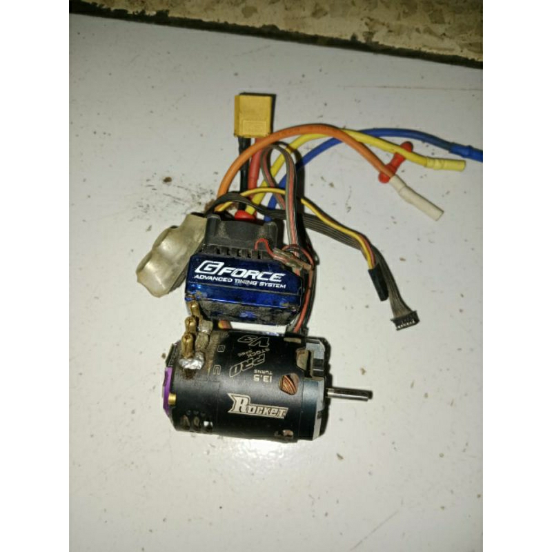 Jual combo sensored rc drift esc gforce 120a turbo motor roket v3 Shopee Indonesia