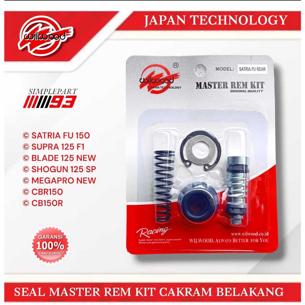 Jual SEAL SIL KIT ISI MASTER REM CAKRAM BELAKANG [ WILWOOD ] - SATRIA ...
