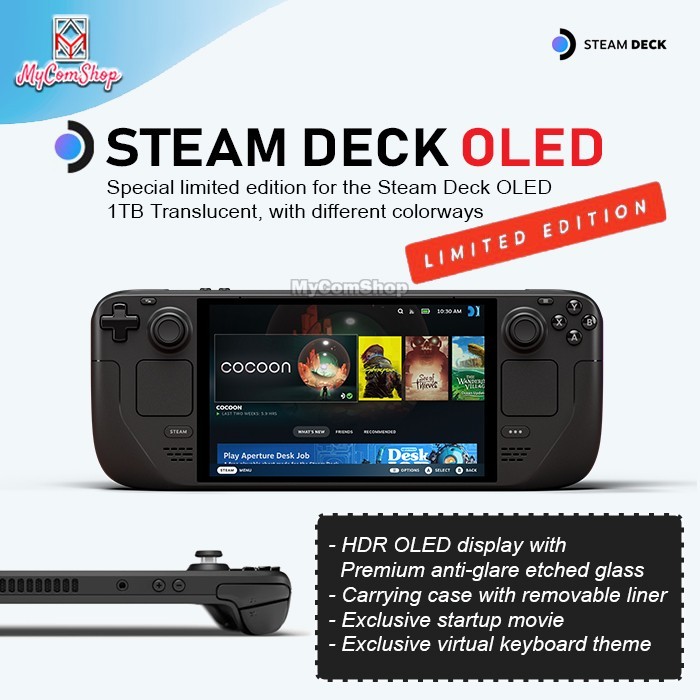 Jual STEAM DECK OLED VALVE HANDHELD GAMING CONSOLE HDR OLED DISPLAY
