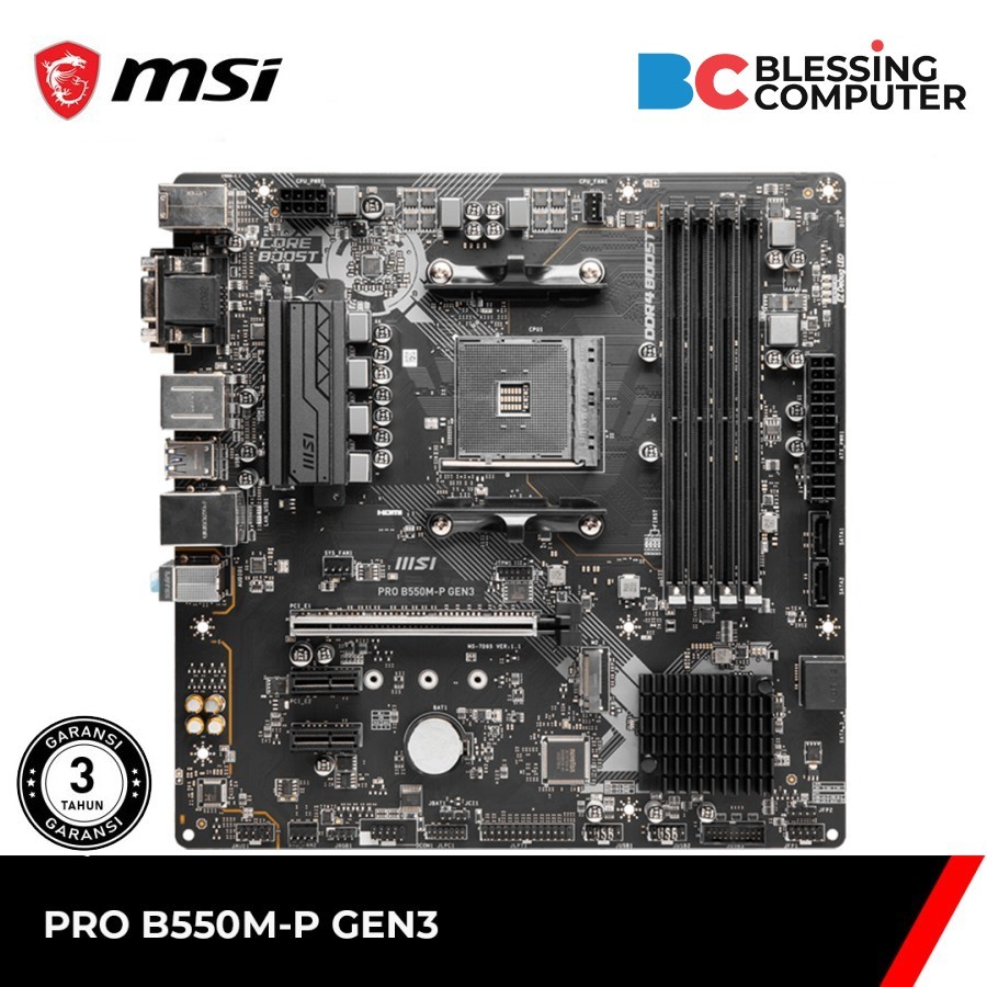 Jual Motherboard MSI AMD PRO B550MP GEN3 Shopee Indonesia