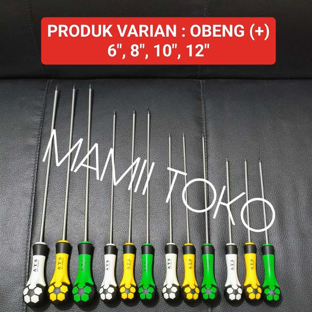 Jual Obeng gagang Bola + Plus 6 inch / 8 inch / 10 inch / 12 inch Warna ...