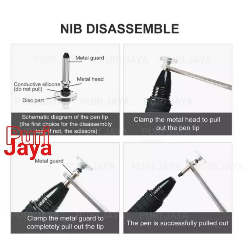 Jual Stylus Disc Tip Round Head Nib Pen Capacitive Refill Universal ...