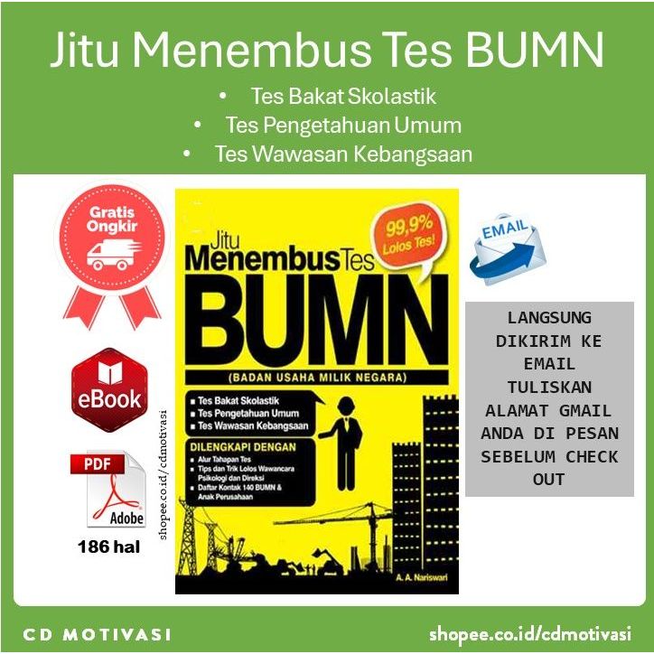 Jual Jitu Menembus Tes BUMN ( Tes Bakat Skolastik - Tes Pengetahuan ...