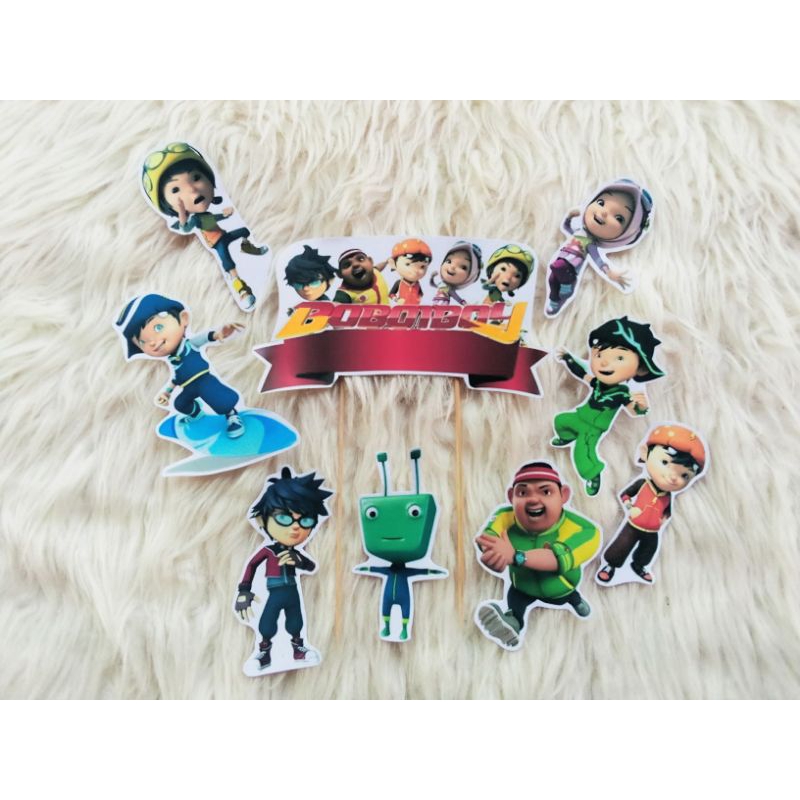 Jual Topper Boboiboy Murah/Karakter Boboiboy Kue Ulang Tahun/Topper