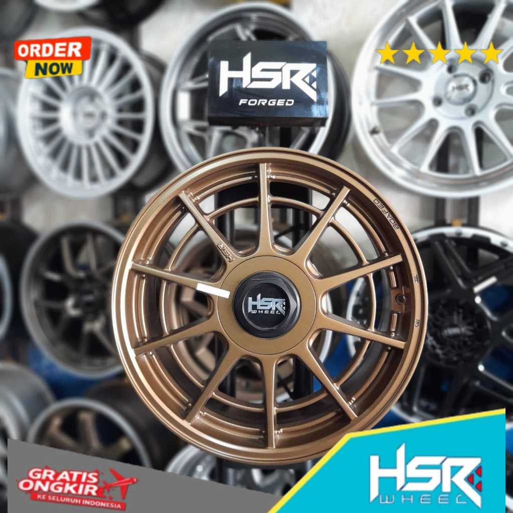 Jual Pelek Mobil HSR Boafeo R17 Velg HSR Ring 17 Buat City Jazz Brio ...